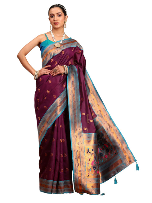 Vasthrlay Banarasi Unstitched Saree