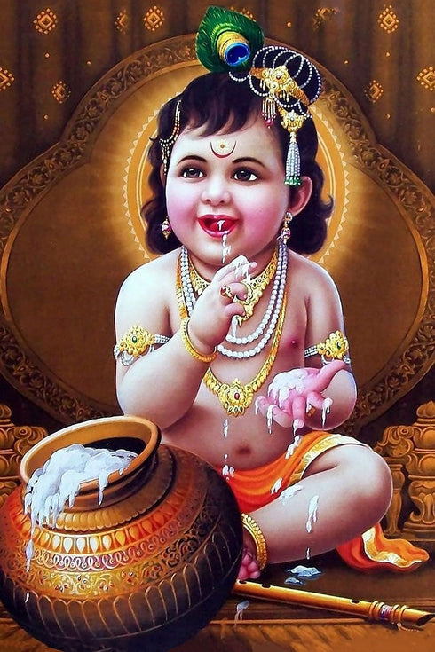 Lord Baby Krishna Sticker | HD Wall Sticker