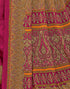 Vasthrlay Womens Printed Rani Pink Saree With Unstitched Blouse Piece
