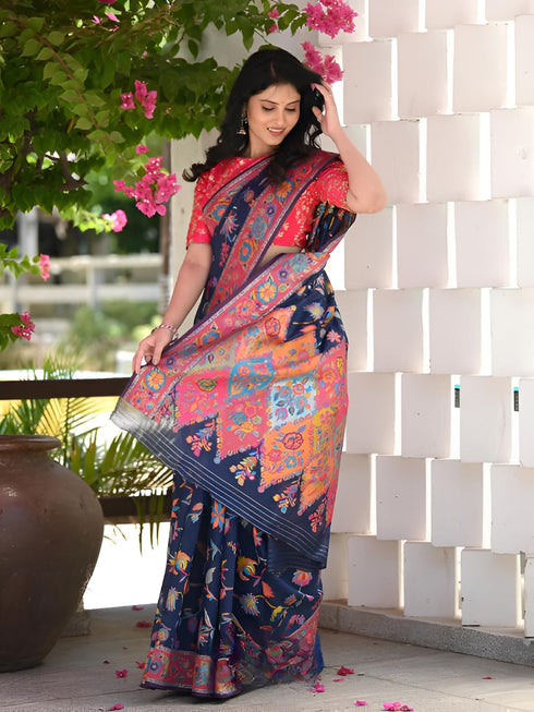 Vasthrlay Traditional Unstitched Saree
