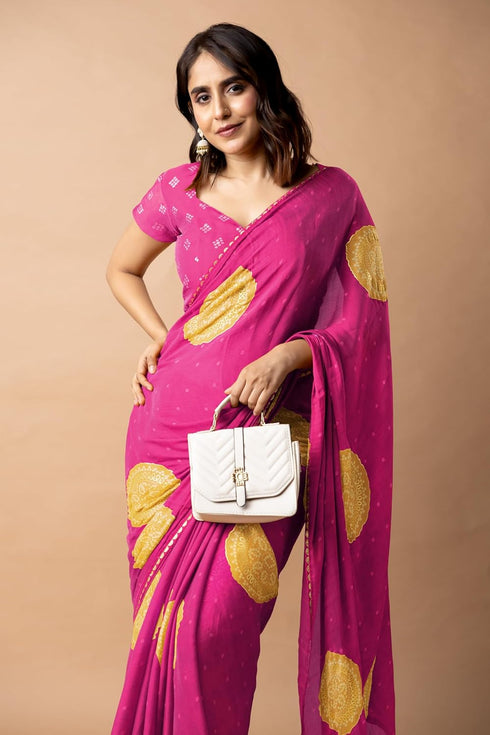 Vasthrlay Fashion Chiffon Georgette Light Ethnic Wear