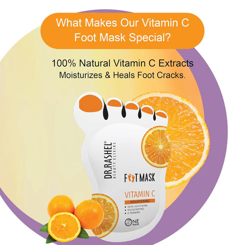 DR.RASHEL Vitamin C Peeling Mask for Cracked Feet
