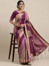Vasthrlay Banarasi Unstitched Rust Ethnic Wear