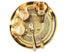 PURE Brass Floral Thali Set - 6 Pieces
