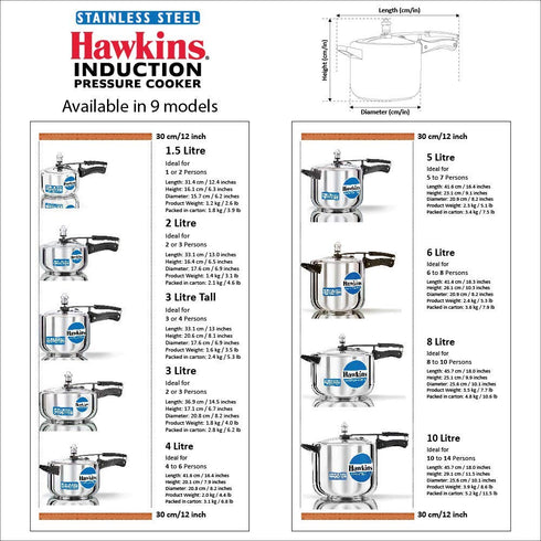 Hawkins Inner Lid Pressure Cooker