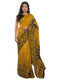 Vasthrlay Printed Tassels Unstitched Khaki Saree