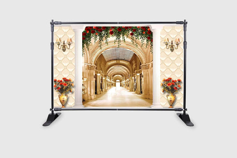 Backdropon Decorative Flower Background Backdrop Curtain