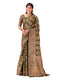Vasthrlay Kanjivaram Jacquard Unstitched Rama Green Saree