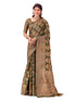 Vasthrlay Kanjivaram Jacquard Unstitched Rama Green Saree