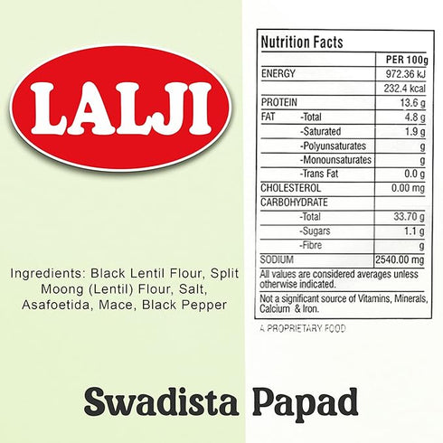 Lalji Foods Swadista Bikaneri Papad