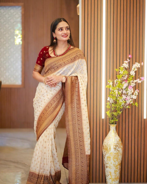 Vasthrlay Kanjivaram Saree Blouse Piece