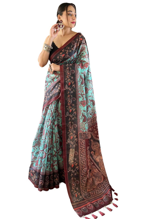 Vasthrlay Kalamkari Cotton Blouse Ethnic Wear