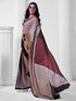 Vasthrlay Abstract Printed Unstitched Multicolor Saree