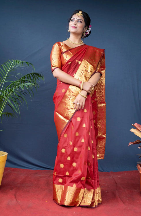 Vasthrlay Banarasi Unstitched Saree