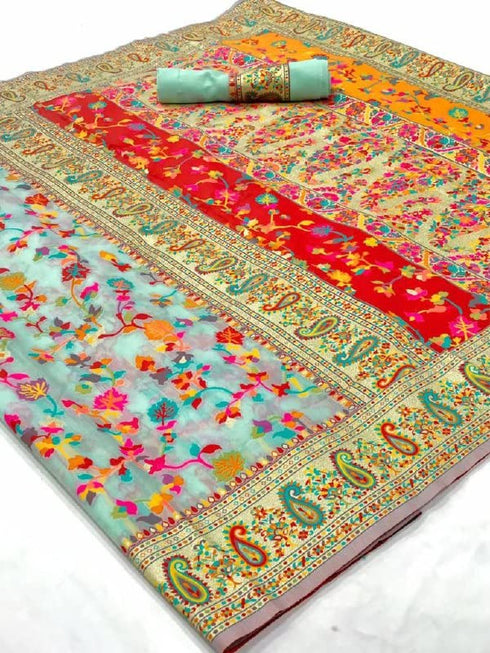 Vasthrlay Banarasi Border Saree