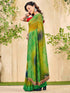 Vasthrlay Georgette Bandhani Unstitched Pink Saree