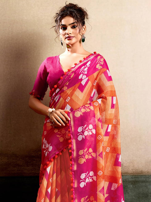 Vasthrlay Printed Unstitched Sr Ethnic Wear