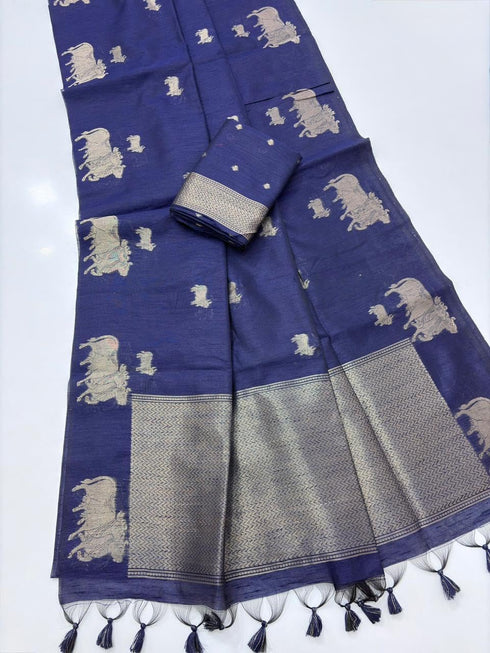 Vasthrlay Tussar Kalamkari