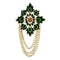 Mahi Meenakari Work Maple Leaf | Layered Chain