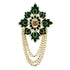 Mahi Meenakari Work Maple Leaf | Layered Chain