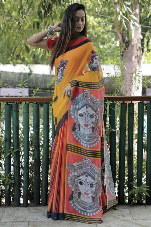 Vasthrlay Multicoloure Artistic Unstitched Lightweight Traditional