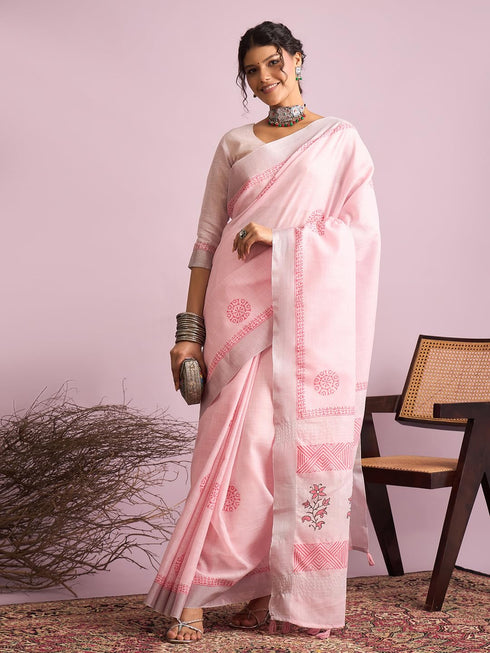 Vasthrlay Printed Unstitched Blouse Ethnic Wear
