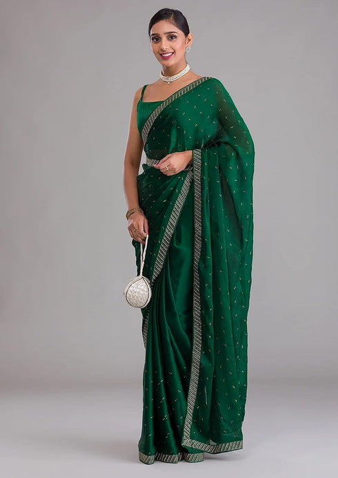 Vasthrlay Chiffon Siroski Diamond Ethnic Wear