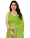 Vasthrlay Georgette Weaving Unstitched Red Saree