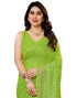 Vasthrlay Georgette Weaving Unstitched Red Saree