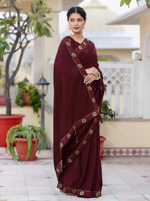 Vasthrlay Womens Unstitched Blouse Dark Green Saree