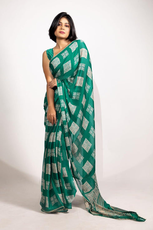 Vasthrlay Fashion Chiffon Printed Ethnic Wear