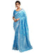 Vasthrlay Womens Banarasi Jacquard Sky Blue Saree