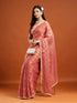Vasthrlay Wine Embroidery Saree