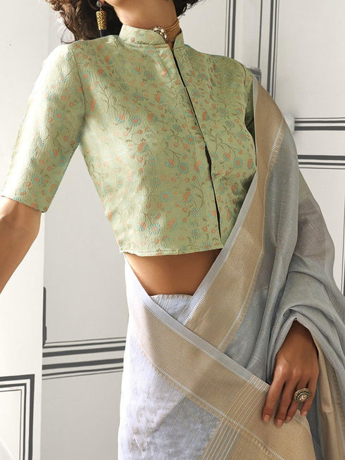 Vasthrlay Unstitched Multicolor Comfortable Friendly Saree