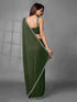 Vasthrlay Georgette Siroski Unstitched Black Ethnic Wear
