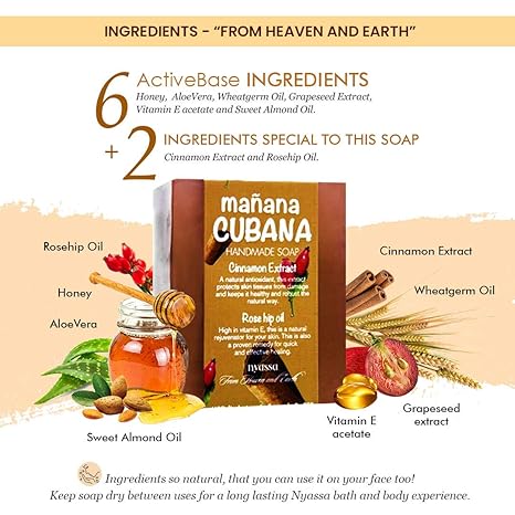 Nyassa Manana Cubana Handmade soap