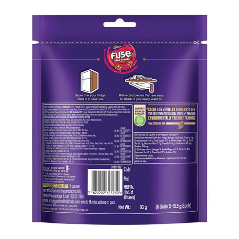 Cadbury Fuse Peanut & Caramel filled Chocolate