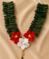 Ganesh Ji Durvaa Kanthi Mala, Dark Green/Red/White