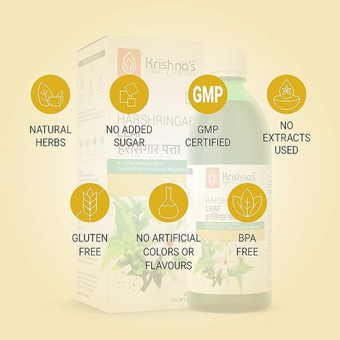 Krishna'S Herbal & Ayurveda Harshringar Leaf Juice