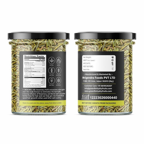 PrettyNutty 100% Natural Rosemary Dried Leaves
