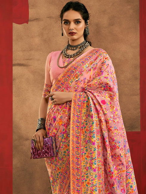Vasthrlay Paithani Unstitched Elegant Traditional Saree