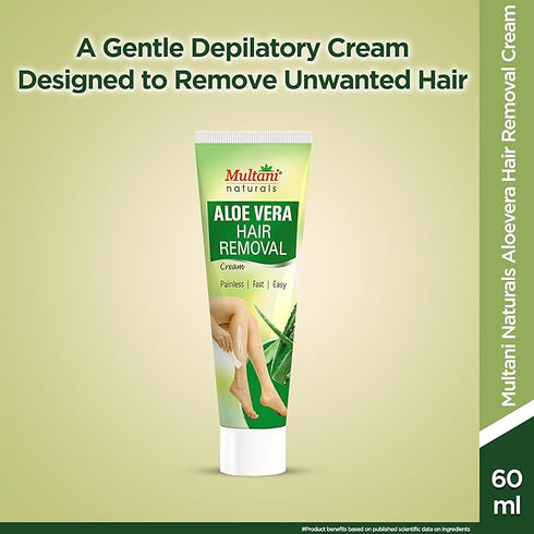 Multani Naturals Aloe Vera Hair Removal Cream