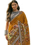 Vasthrlay Printed Yellow Saree