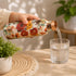 Pure Copper Water Bottle White Base Floral 1000 ml