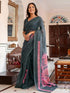 Vasthrlay Printed White Saree