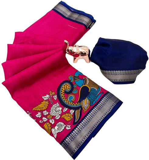 Vasthrlay Kalamkari Saree Print