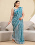Vasthrlay Womens Printed Unstitched Orange Saree