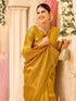 Vasthrlay Banarasi Weaving Yellow Saree