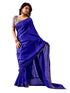 Vasthrlay Embroidery Peach Saree