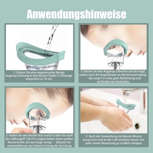 2Pack Eye Wash Cup-Portable Eye Washer Bath Kit